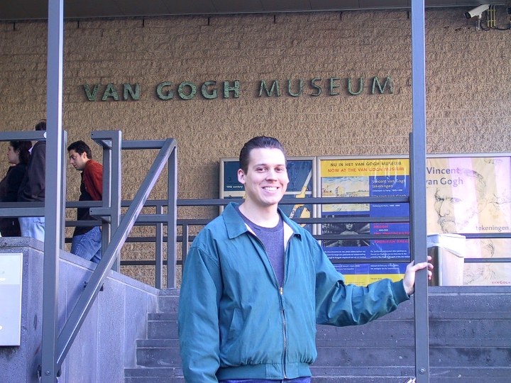 outside the Van Gogh museum