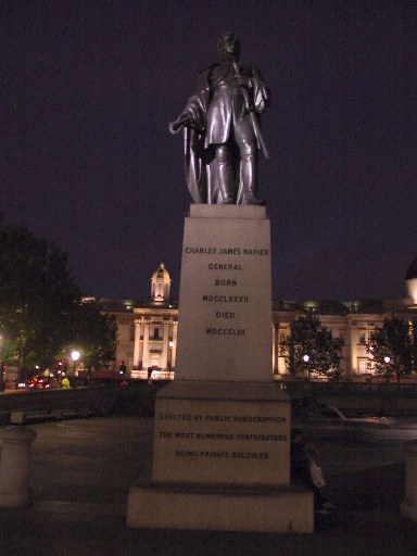 Statue of Charles Napier at Trafalger Square