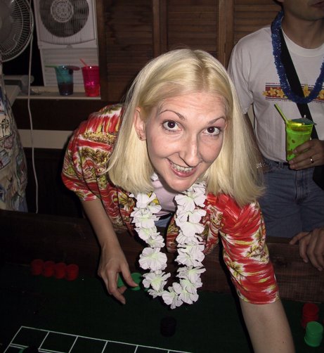 Helen at the craps table